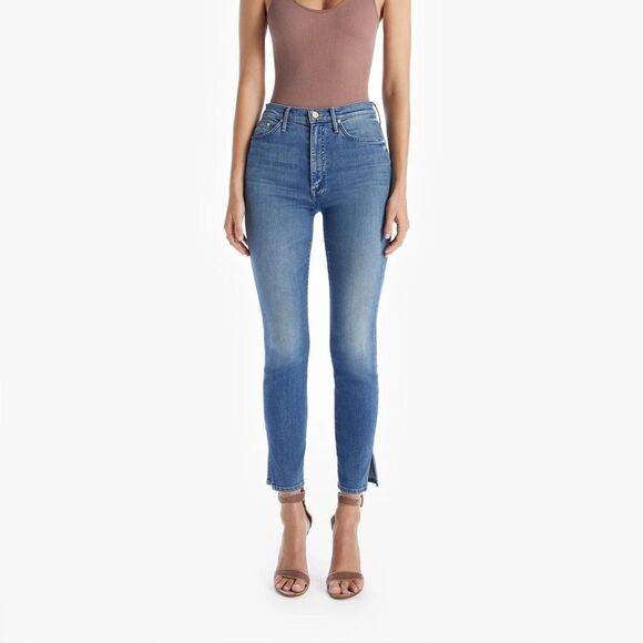 Mother The Swooner Ankle Slice Medium Wash High Rise Jeans Size 27 - Picture 1 of 10